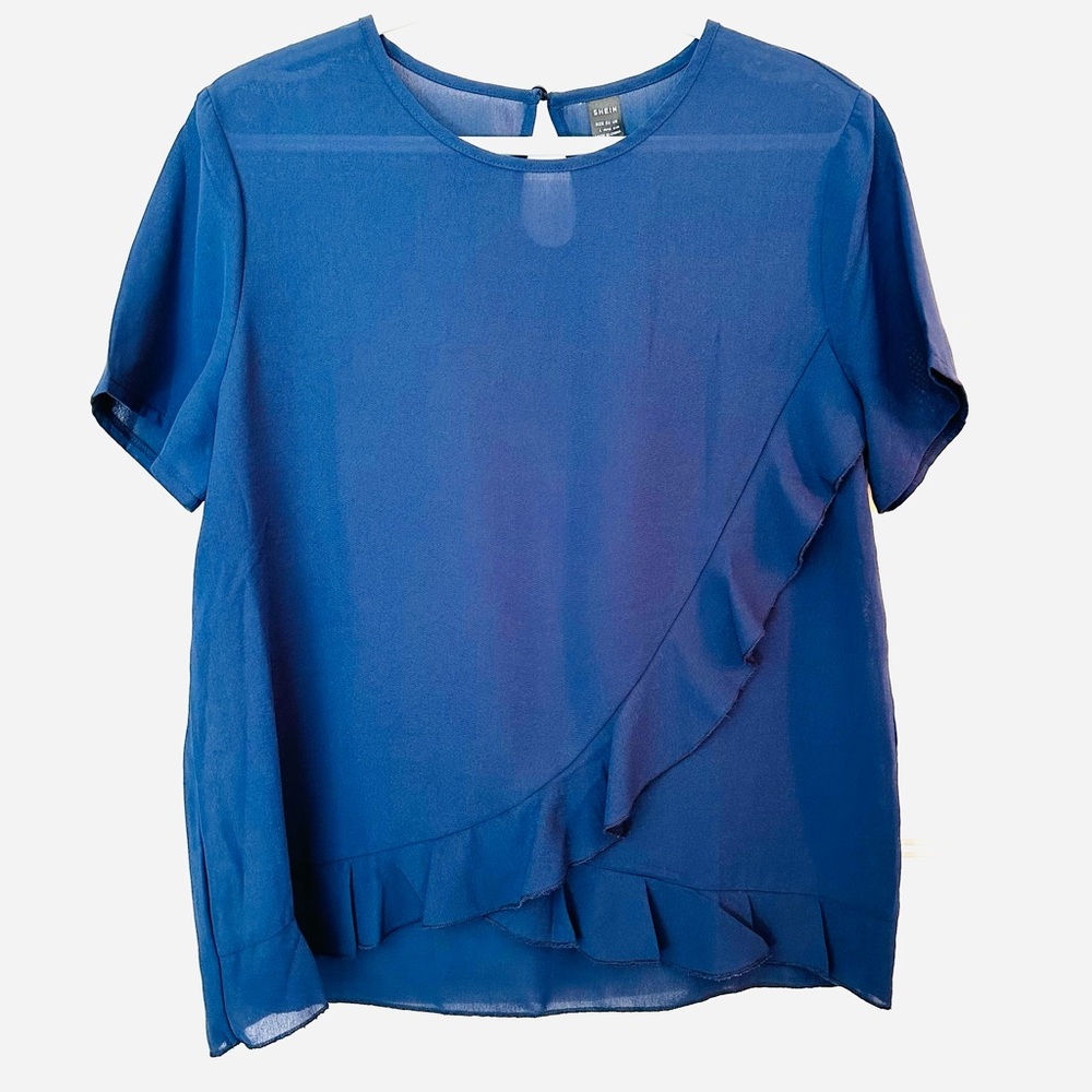 Shein Ruffle Top - Picture 1 of 8